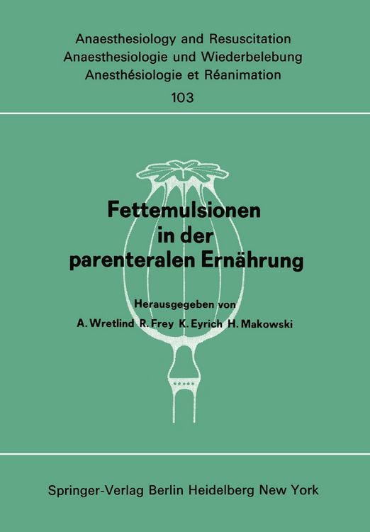 Produktbild: Fettemulsionen in der parenteralen Ern&auml;hrung