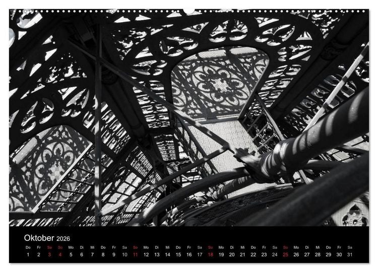 Produktbild: Der Gusseiserne Turm zu L&ouml;bau (Wandkalender 2026 DIN A2 quer), CALVENDO Monatskalender