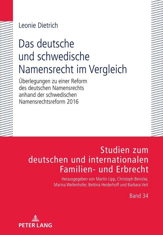 Produktbild: Das deutsche und schwedische Namensrecht im Vergleich