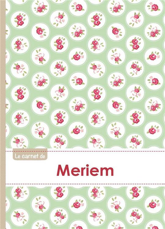 Produktbild: Carnet meriem lignes,96p,a5