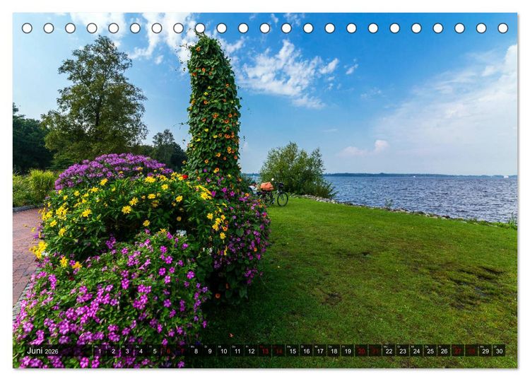 Produktbild: Bad Zwischenahn, Parkspaziergang und Seerundfahrt (Tischkalender 2026 DIN A5 quer), CALVENDO Monatskalender