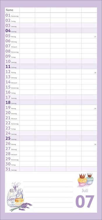 Produktbild: times&more Schaffner Familienplaner 2027