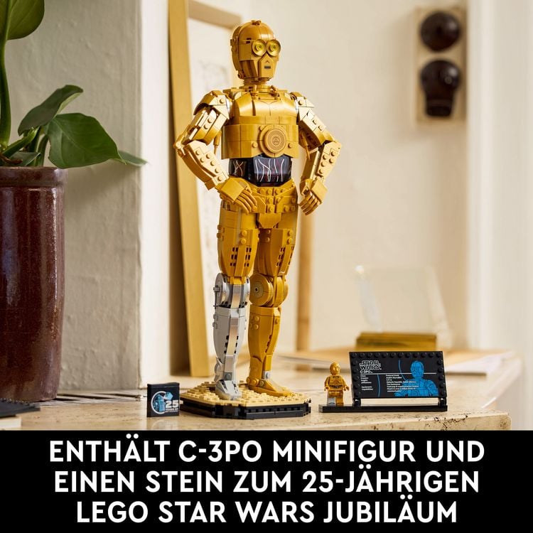 Produktbild: LEGO Star Wars C-3PO 75398 baubarer Droide - Geschenk f&uuml;r Erwachsene