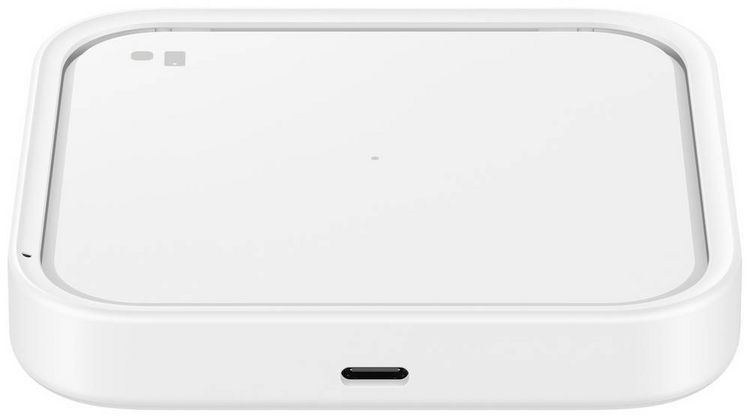 Produktbild: Samsung Induktions-Ladeger&auml;t 15 W Wireless Charger Pad EP-P2400 EP-P2400BWEGEU Ausg&auml;nge USB-C&reg; Wei&szlig;