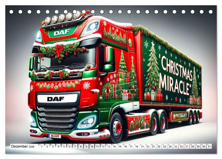 Produktbild: Faszination Truck: KI-Designs von Lack und Leistung (Tischkalender 2026 DIN A5 quer), CALVENDO Monatskalender