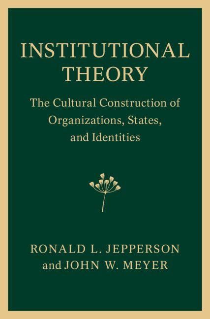 Produktbild: Institutional Theory
