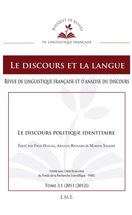 Produktbild: Le discours politique identitaire