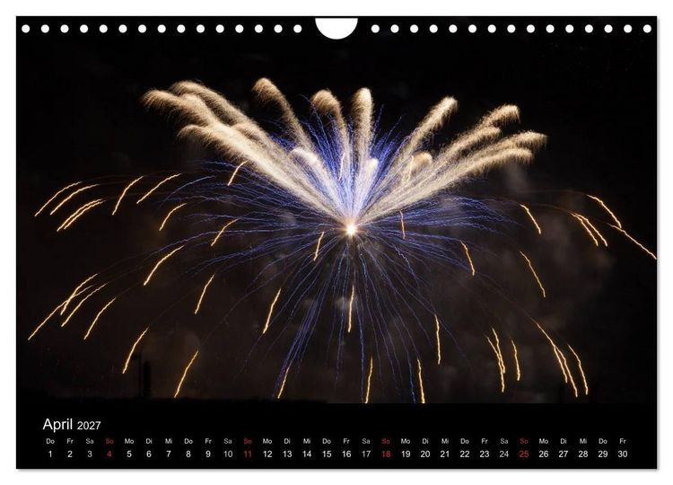 Produktbild: Feuerwerk (Wandkalender 2027 DIN A4 quer), CALVENDO Monatskalender