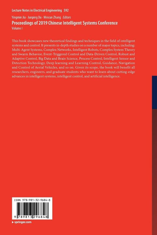 Produktbild: Proceedings of 2019 Chinese Intelligent Systems Conference