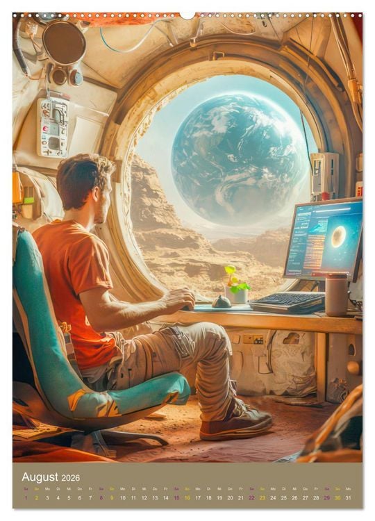 Produktbild: Science-Fiction Zukunftsvisionen (Wandkalender 2026 DIN A2 hoch), CALVENDO Monatskalender