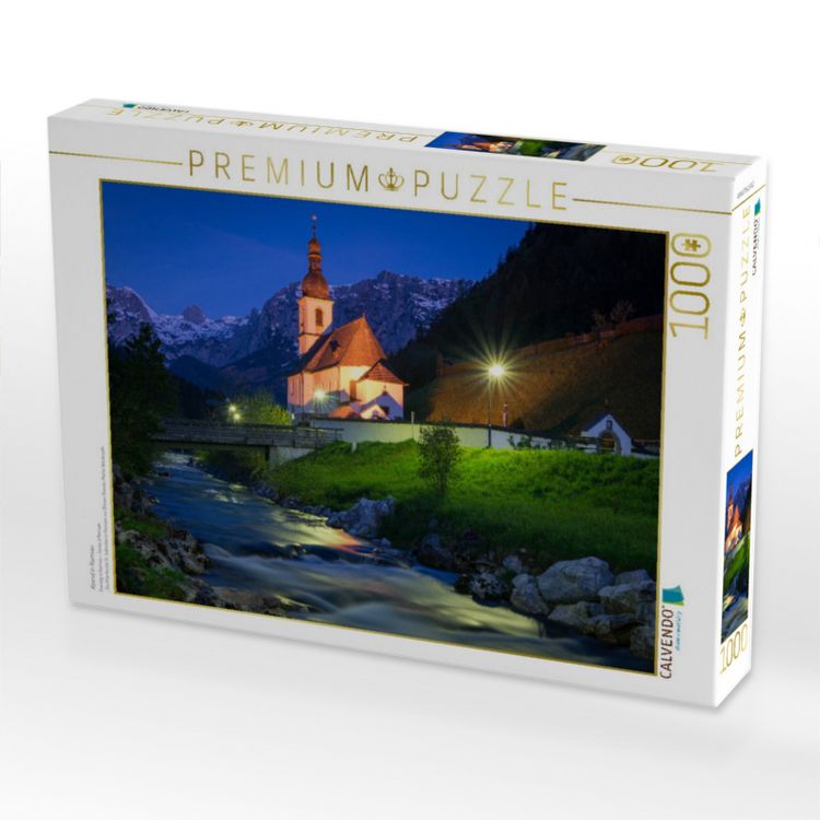 Produktbild: CALVENDO Puzzle Abend in Ramsau | 1000 Teile Lege-Gr&ouml;&szlig;e 64x48cm Foto-Puzzle f&uuml;r gl&uuml;ckliche Stunden