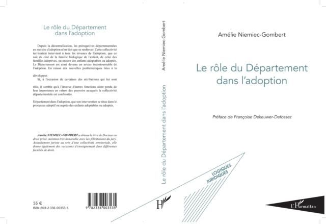 Produktbild: Le role du Departement dans l'adoption