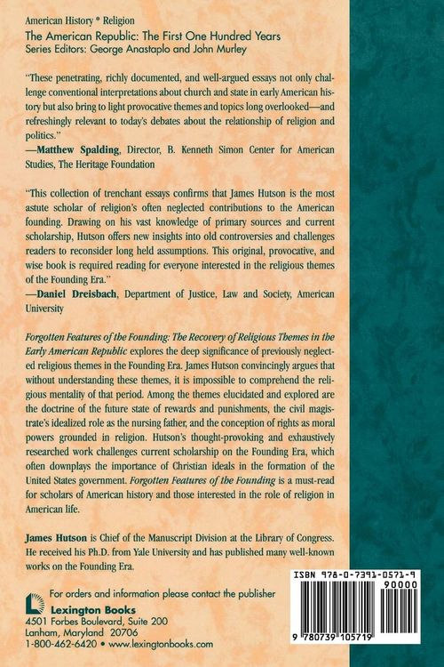 Produktbild: Forgotten Features of the Founding