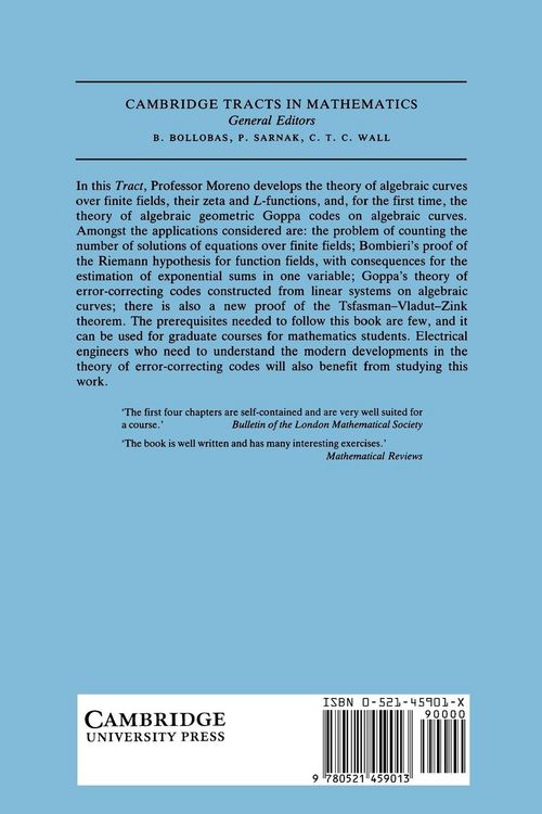 Produktbild: 97 Algebraic Curves Over Finite Fields