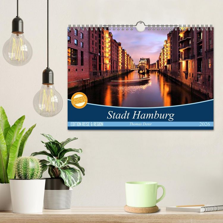 Produktbild: Stadt Hamburg (Wandkalender 2026 DIN A4 quer), CALVENDO Monatskalender