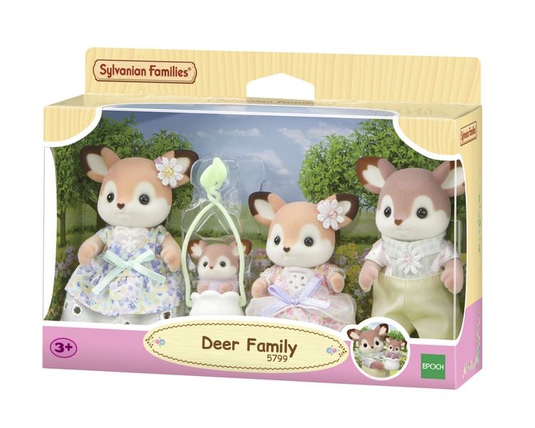 Produktbild: Sylvanian Families 5799 - Deer Family, Reh Familie, Spielset