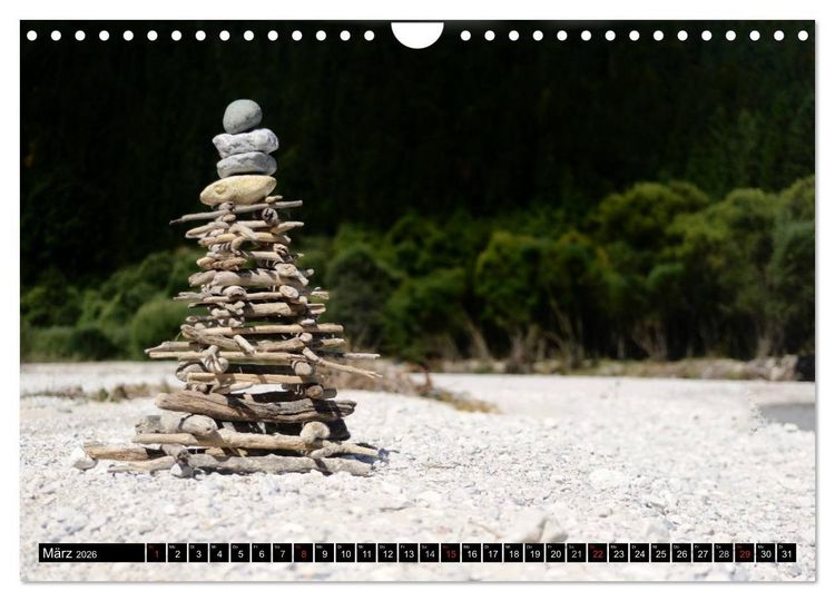 Produktbild: Land Art - Natur und Kunst (Wandkalender 2026 DIN A4 quer), CALVENDO Monatskalender