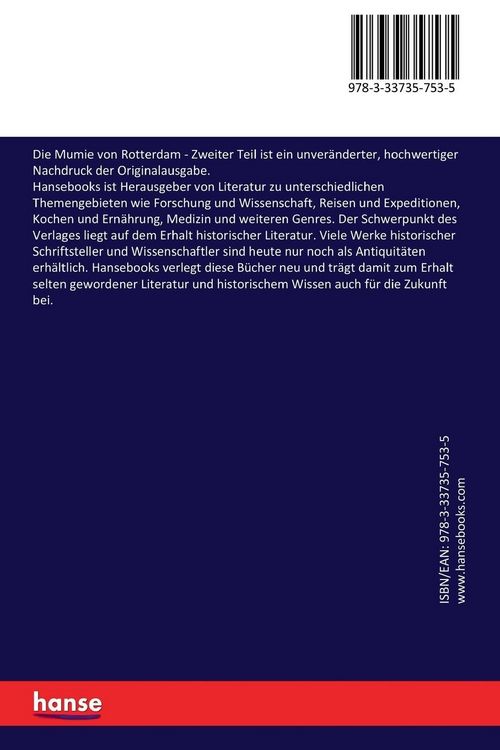Produktbild: Die Mumie von Rotterdam