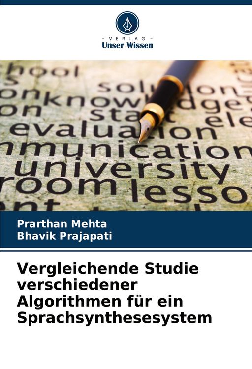 Produktbild: Vergleichende Studie verschiedener Algorithmen f&uuml;r ein Sprachsynthesesystem