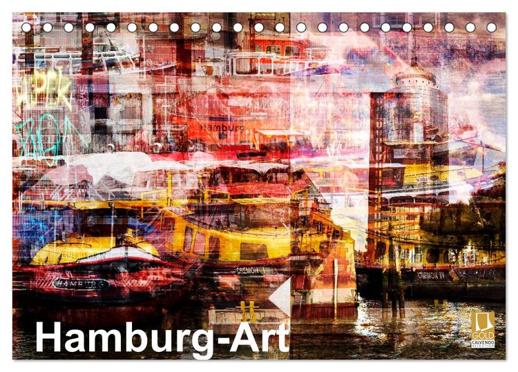 Produktbild: Hamburg-Art (Tischkalender 2026 DIN A5 quer), CALVENDO Monatskalender