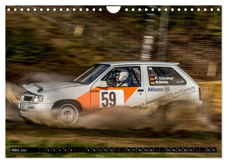 Produktbild: SCHNELL! AUTHENTISCH! MITTENDRIN! - RALLYE! (Wandkalender 2026 DIN A4 quer), CALVENDO Monatskalender