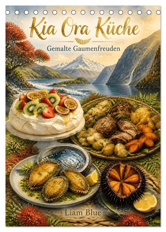 Produktbild: Kia Ora K&uuml;che - Gemalte Gaumenfreuden (Tischkalender 2027 DIN A5 hoch), CALVENDO Monatskalender