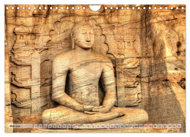 Produktbild: Sri Lanka - Tempel, Tee und Elefanten (Wandkalender 2026 DIN A4 quer), CALVENDO Monatskalender