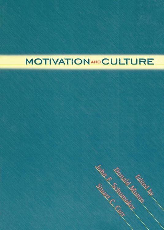 Produktbild: Motivation and Culture