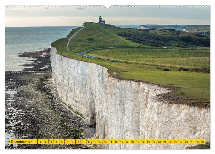 Produktbild: Seven Sisters - Gro&szlig;britanniens h&ouml;chste Kreidefelsen (hochwertiger Premium Wandkalender 2026 DIN A2 quer), Kunstdruck in Hochglanz
