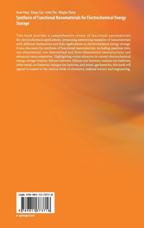 Produktbild: Synthesis of Functional Nanomaterials for Electrochemical Energy Storage