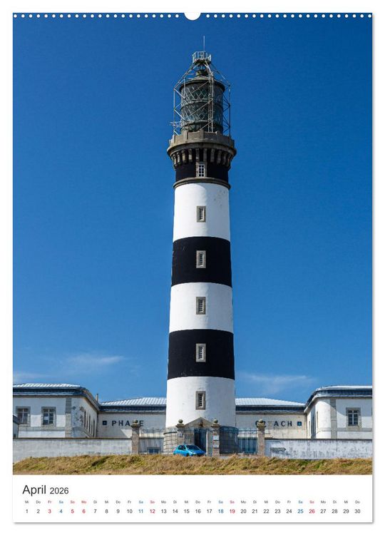 Produktbild: Leuchtturm-Legenden im Westen der Bretagne (hochwertiger Premium Wandkalender 2026 DIN A2 hoch), Kunstdruck in Hochglanz