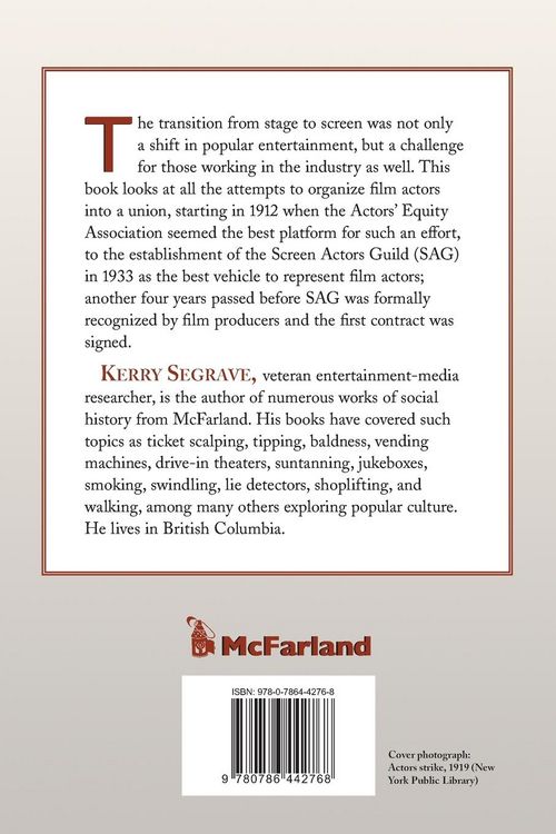 Produktbild: Film Actors Organize