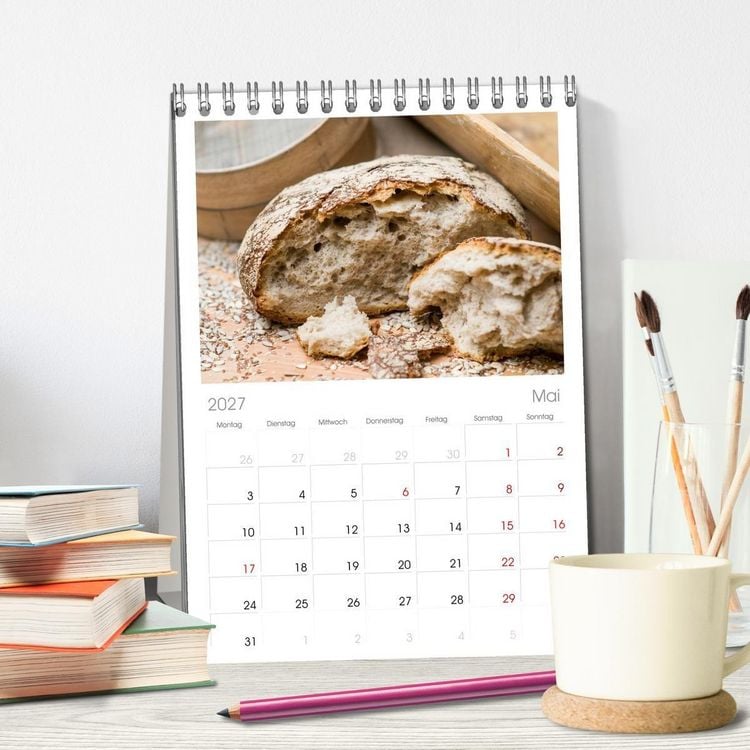 Produktbild: Tischplaner 2027 - Brot & Kaffee Impressionen 2027 (A5 Tischkalender zum Aufstellen) CALVENDO