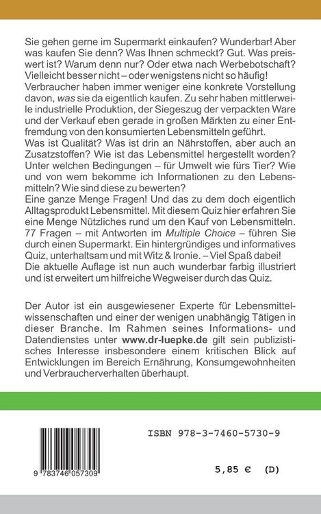 Produktbild: Das hintergr&uuml;ndige Supermarkt-Einkaufs-Quiz