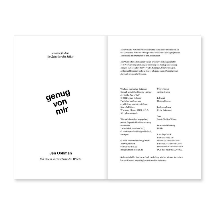 Produktbild: Genug von mir