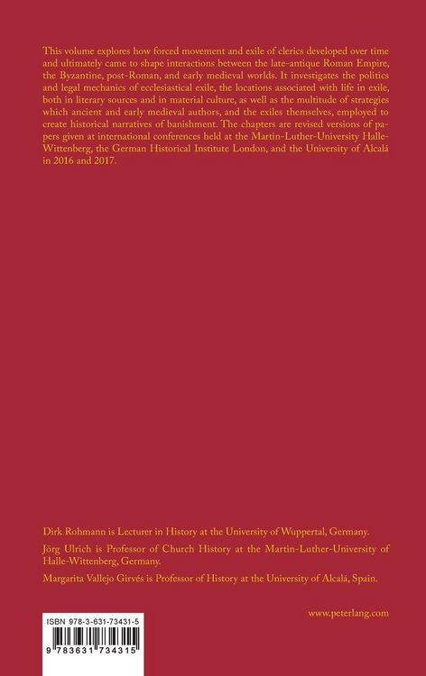 Produktbild: Mobility and Exile at the End of Antiquity