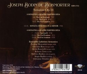 Produktbild: Boismortier:Sonatas Op.34
