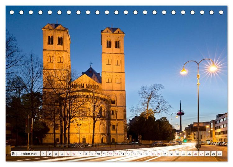 Produktbild: K&Ouml;LNER LICHTERZAUBER (Tischkalender 2026 DIN A5 quer), CALVENDO Monatskalender