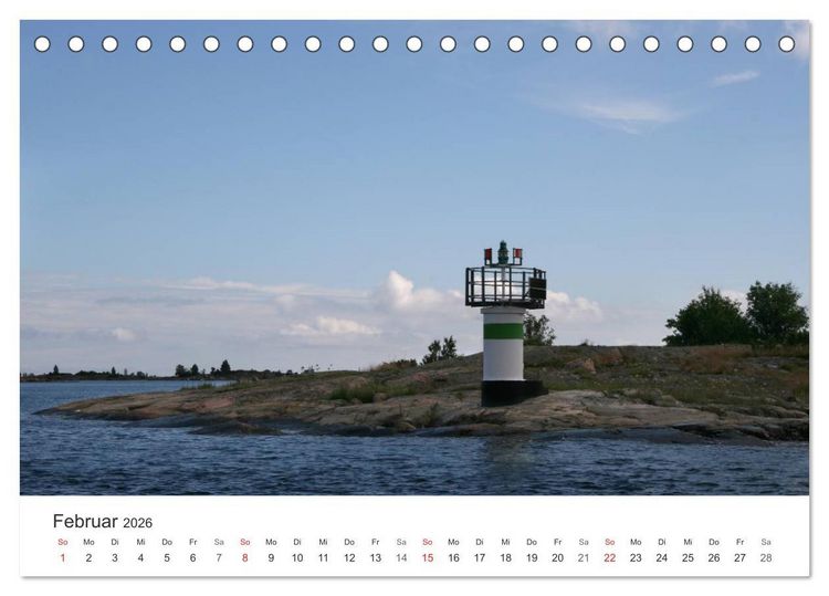 Produktbild: Leuchtt&uuml;rme und Leuchtfeuer an der Ostsee (Tischkalender 2026 DIN A5 quer), CALVENDO Monatskalender