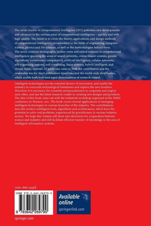 Produktbild: Emerging Intelligent Technologies in Industry