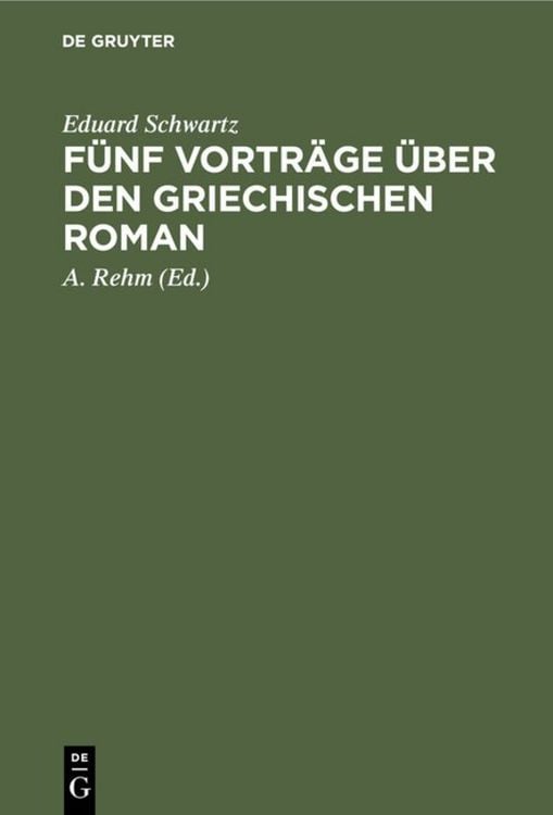 Produktbild: F&uuml;nf Vortr&auml;ge &uuml;ber den griechischen Roman