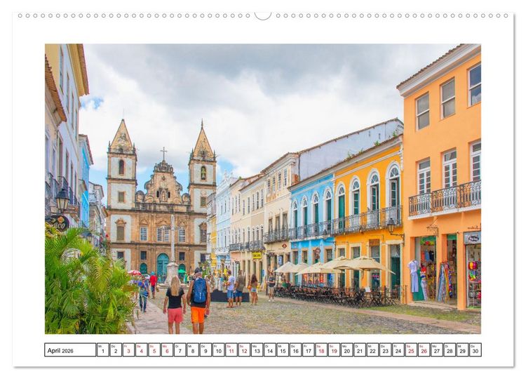 Produktbild: Salvador de Bahia - bunt, quirlig und einzigartig (Wandkalender 2026 DIN A2 quer), CALVENDO Monatskalender
