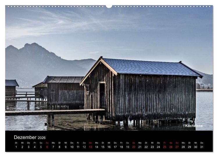 Produktbild: Oberbayerische Seen (Wandkalender 2026 DIN A2 quer), CALVENDO Monatskalender