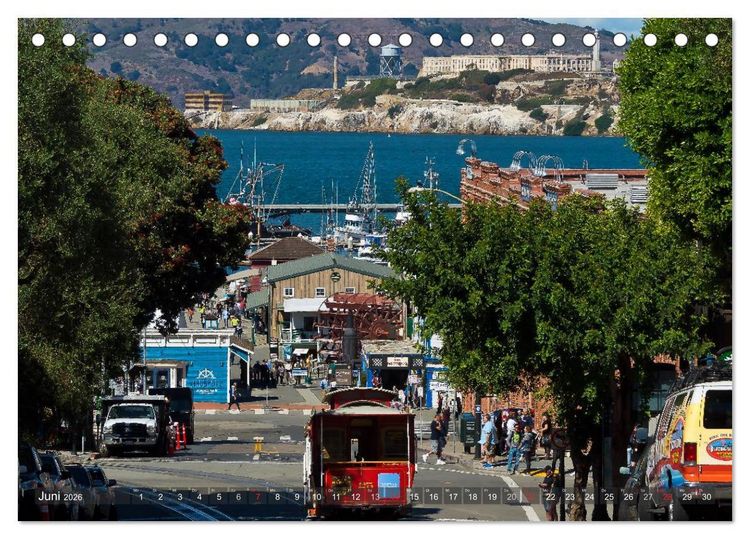 Produktbild: San Francisco Perspektiven (Tischkalender 2026 DIN A5 quer), CALVENDO Monatskalender