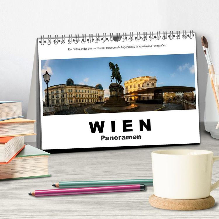 Produktbild: Wien Panoramen (Tischkalender 2026 DIN A5 quer), CALVENDO Monatskalender