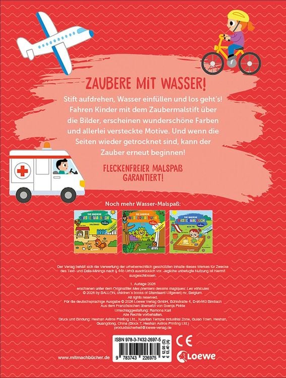 Produktbild: Das magische Wassermalbuch - Fahrzeuge