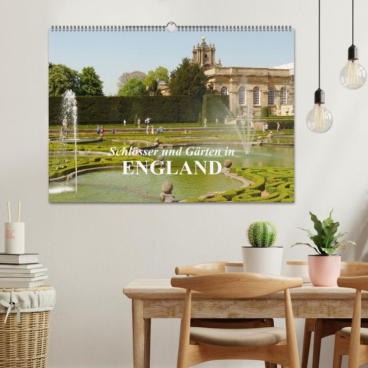 Produktbild: Schl&ouml;sser und G&auml;rten in England (Wandkalender 2026 DIN A2 quer), CALVENDO Monatskalender