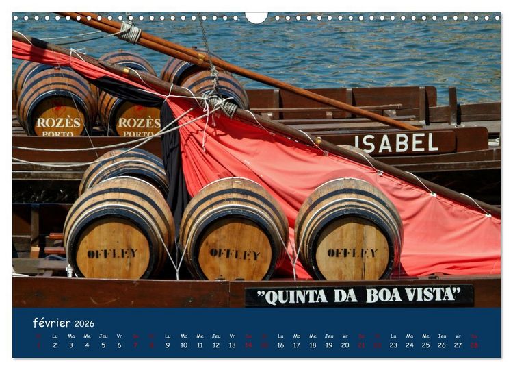 Produktbild: Porto - ville color&eacute;e sur le Douro (Calendrier mural 2026 DIN A3 vertical), CALVENDO calendrier mensuel