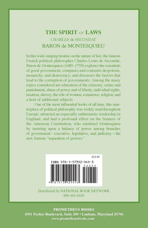 Produktbild: The Spirit of Laws