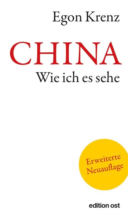 Bild vom Artikel CHINA. Wie ich es sehe vom Autor Egon Krenz
